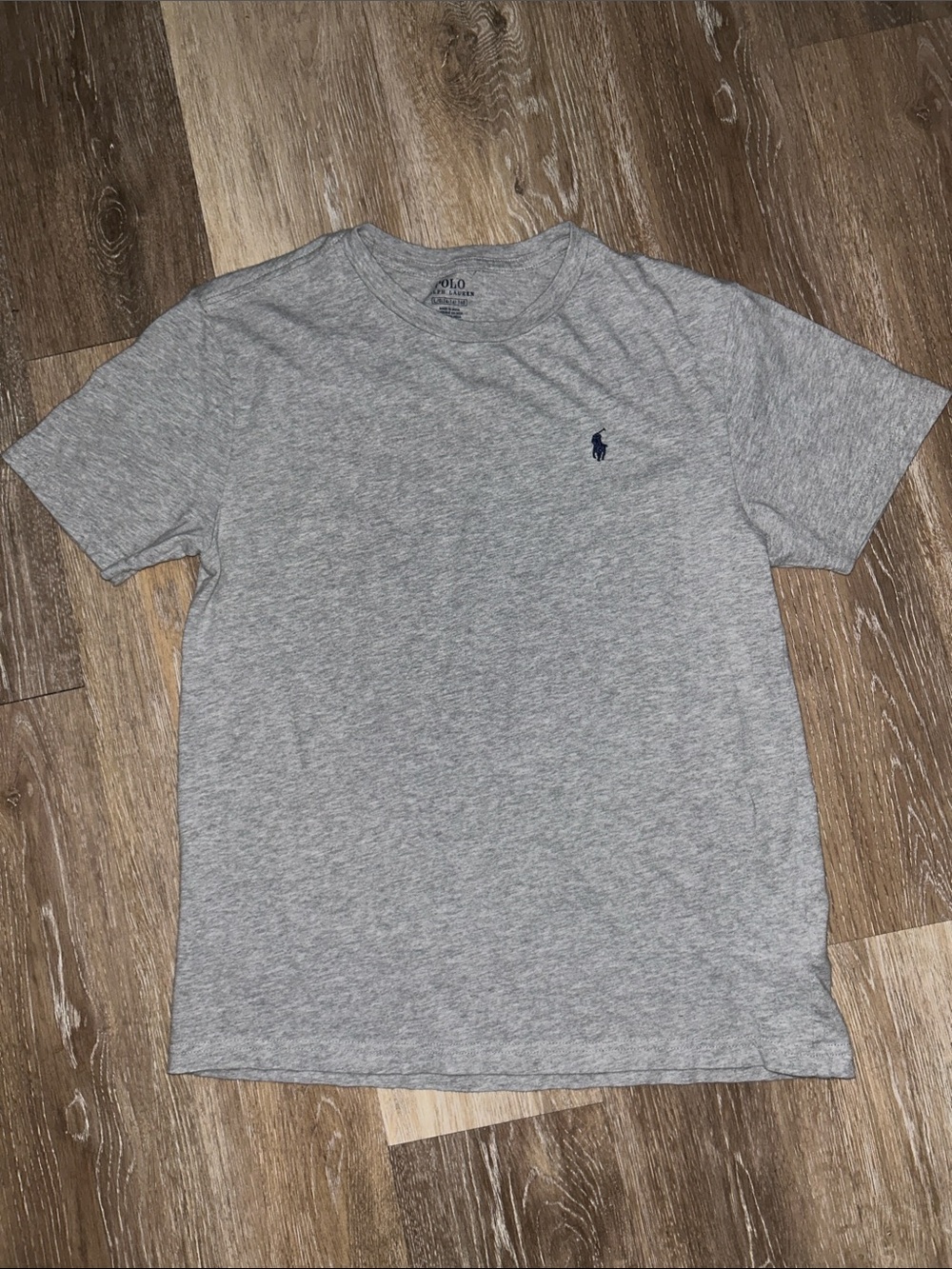 Polo by Ralph Lauren Gray Crew Neck Logo T-Shirt
